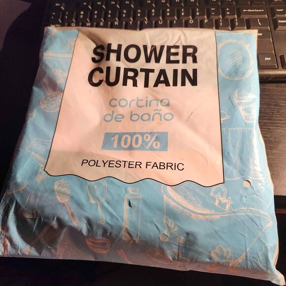 Other - Get Naked Pink with Black Font Fabric Mildew Proof Shower Curtain 72 x 72 In